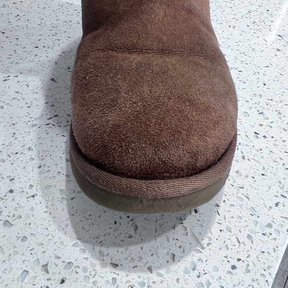 Uggs Classic II Sz women’s 9 Brown Yan Suede Shearling Boots VGUC - Picture 6 of 13